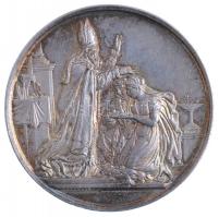 Franciaország ~1850. Ag esküvői emlékérem ARGENT jelzéssel. Szign.: DEPAULIS (32,74g/41,5mm) T:2 France ~1850. Ag marriage medal with ARGENT hallmark. Sign.: DEPAULIS (32,74g/41,5mm) C:XF