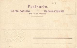 1898 Weinfelden, Thurgauische Centenarfeier / anniversary festival, Emb. coins Lith. Geser & Co....