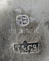 Antik, bécsi, ezüst szelence, Ag., nettó:54gr, jelzett, 4x5x1,5cm/ Antique Viennese silver casket, A...