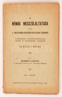 Borbély Sándor: A némák megszólaltatása vagyis a siketnémák beszédtanításának kezdete. A siketnémák I. osztálybeli kiejtési, írási, olvasási és beszédtanítási anyagának elméleti része. Vác, 1913, Kohn Mór. Papírkötésben, jó állapotban, felvágatlan példány.