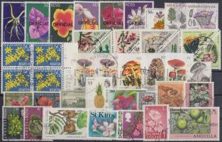 Plant motive 42 stamps, Növény motívum 42 db bélyeg