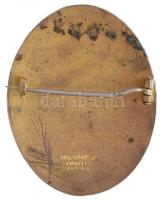 ~1910. "Koronás Vöröskereszt" zománcozott jelvény hátlapon MORZSÁNYI J. BUDAPEST ESKÜ UT 6...