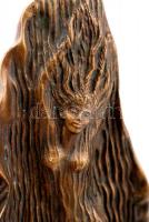 Rácz Edit (1936-): Fekvő akt. Bronz kisplasztika, jelzett, talapzat nélkül, 12×27 cm