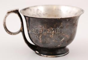 Berndorf "Beretvás Szálloda" alpakka csésze, jelzett, m:7,5 cm, d:11 cm