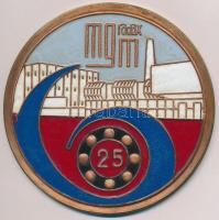 DN "MGM RADAX - 25 év" zománcozott fém plakett (109mm) T:2