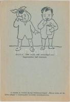 Fogorvost akarok! kiadja a M. Kir. Népjóléti és Munkaügyi Minisztérium Egészségügyi Reformirodájának Propaganda Központja / Hungarian dental care propaganda postcard