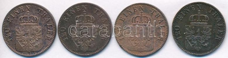 Német Államok / Poroszország 1849-1856A 3pf Cu (4xklf) T:2,2-,3
German States / Prussia 1849-1856A ...