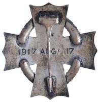 1917. "A Polgári Hadi Érdemkereszt III. osztálya" zománcozott, jelzett Ag kitüntetés erede...
