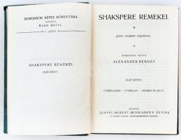Shakespeare remekei I., III., IV. kötet. John Gilbert rajzaival. Bp., Lampel R. Kk. Kiadói dombornyo...