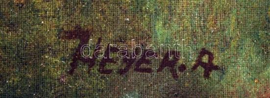 Heyer jelzéssel: Farkaskutya, olaj, vászon, 50,5×40,5 cm