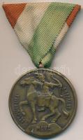 ~1930. "Becsülettel a hazáért - M.O.V.E. (Magyar Országos Véderő Egylet)" fém díjérem szalagon (41mm) T:2