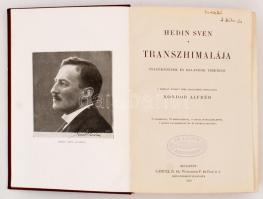 Magyar Földrajzi Társaság Könyvtára: Sven Hedin: Transzhimalája. Bp., Lampel. Első kiadás! Kiadói eg...