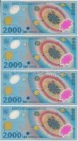 Románia 1999. 2000L "Napfogyatkozás" (4x) párban sorszámkövetők T:I
Romania 1999. 2000 Le...