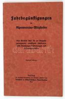 Jahrbegünstigungen für Alpenvereins-Mitglieder. Wien. cca 1910. Deutschen und Österreichischen Alpen Vereins. 36p.
