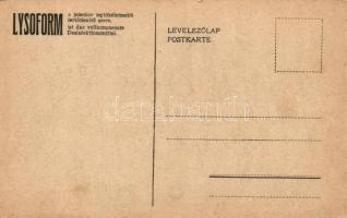 Kuzmanek Hermann, Przemysl védője; az Érdekes Újság védője, Lysoform reklám / der Verteidiger Prezmy...