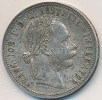 Ausztria 1888. 1Fl Ag "Ferenc József" T:2,2-  Austria 1888. 1 Florin Ag "Franz Joseph" C:XF,VF