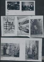 cca 1940-1945 Nyomdai lemezek korabeli fényképekkel, propaganda plakátok fényképeivel, judaika témájú képekkel(a nyilasok rémtetteivel a Dohány utcai gettóból), 9 db lemez