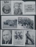cca 1940-1945 Nyomdai lemezek korabeli fényképekkel, propaganda plakátok fényképeivel, judaika témáj...