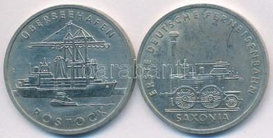 NDK 1988A 5M "Németország első vasútja" + 1988A 5M "Rostock" T:2
GDR 1988A 5 Ma...