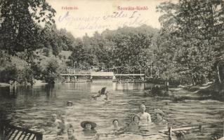 Szováta-fürdő, Fekete-tó; kiadja Kelemen Ádám / lake (fa)