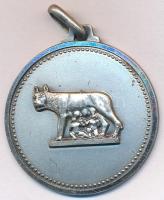 Olaszország DN "Romulus és Remus" jelzett Ag medál füllel (11,51g/0.800/32,5mm) T:2 Italy ND "Romulus and Remus" hallmarked Ag medal with ear (11,51g/0.800/32,5mm) C:XF
