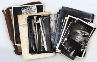 cca 1940-1970 Kb. 70 db színpadi fotó, jelenetekkel operákból, színdarabokból, a királyi operából, különböző méretekből / cca 1940-1970 70 theatrical photos from Sweden
