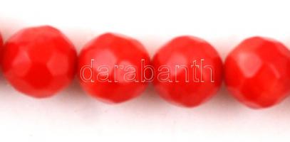 Dekoratív női nyaklánc korall gyöngyökkel, újszerű állapotban, 46cm