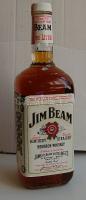 1960-es évek régi címkés Jim Beam Whiskey 1 l. kanadai zárjeggyel