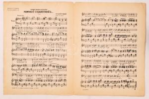 1932 Karády Katalin (1910-1990) rádió és gramofon slágere a Hamvadó cigarettavég kottája, rajta Kará...