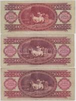 1949. 100Ft (3x) T:III,III-