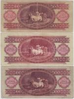 1949. 100Ft (3x) T:III,III-