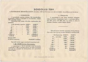 1952. "Harmadik Békekölcsön" nyereménykölcsön 200Ft-ról, szárazpecséttel T:II-