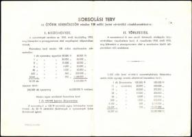 1954. "Ötödik Békekölcsön" nyereménykölcsön 50Ft-ról, szárazpecséttel T:III