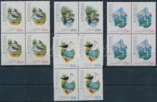 Bélyegkiállítás; Madarak sor 4-es tömbökben Stamp Exhibition; Birds set in blocks of 4