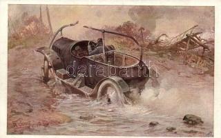 Thomas v. Kallay / WWI K.u.K. military, automobile, Rotes Kreuz, Kriegsfürsorgeamt Kriegshillfsbüro Nr. 578. s: Fr. Jung