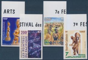 1996 Művészeti fesztivál ívszéli vágott sor Mi 1081-1084