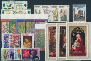 Karácsony motívum 40 klf bélyeg + 4 klf blokk Christmas motive 40 stamps + 4 blocks