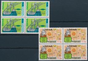 Madeira felfedezése sor 4-es tömbökben Discovery of Madeira set block of 4