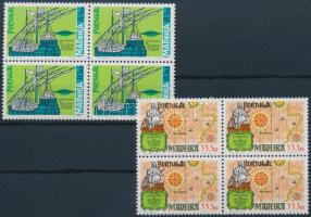 Discovery of Madeira set block of 4, Madeira felfedezése sor 4-es tömbökben