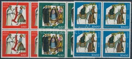Karácsony sor 4-es tömbökben Christmas set blocks of 4