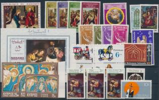 1968-1970 Christmas motive 27 stamps + 1 block 1968-1970 Karácsony motívum 27 klf bélyeg + 1 blokk