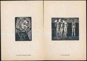 1962 12 metszet magyar grafikusoktól, benne: Gross Arnold (Arnold könyve), Menyhárt József, Bordás F...