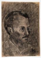 Nagy jelzéssel: Férfi portré I., pasztell, papír, 61,5×43 cm