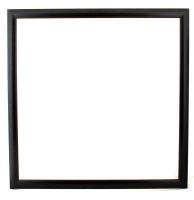 Nagyméretű fekete fa képkeret, 80x80 cm