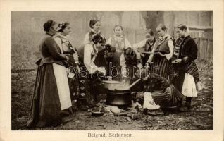Belgrade, Serbinnen / Serbian folklore from Belgrade; A cs. és kir. szerbiai főkormányzóság a háborúban eselett osztrák-magyar katonai árve és özvegyalapja, valamint Belgrád város szegényei javára Serie Nr. 3. (EK)