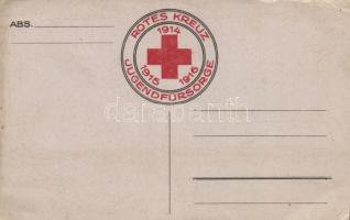 1914-1915-1916 Rotes Kreuz Jugendfürsorge / WWI German Red Cross youth care, propaganda card (EB)