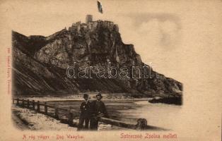 Sztrecsnó, Sztrecsény; Vág völgye, vár; Gansel Lipót / valley, castle (EK)