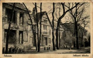 5 db RÉGI fekete-fehér történelmi magyar városképes lap; Debrecen, Kőszeg, Hajdúhadháza, Sopron, Máramarossziget / 5 old black and white historical Hungarian town-view postcards