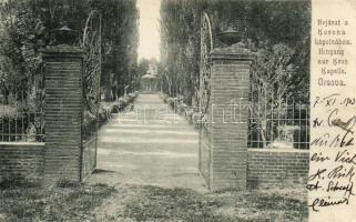 Orsova, Bejárat a Korona kápolnához / Eingang zur Kron Kapelle / chapel entrance (EK)