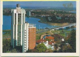 43 db MODERN külföldi városképes lap, pár leporelloval és fotóval; német, csehszlovák / 43 modern foreign town-view postcards, with some leporello and photos; German, Czechoslovakian